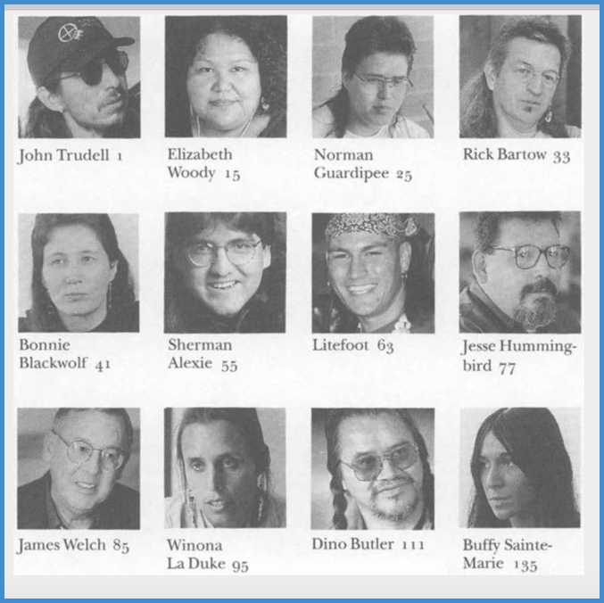 frontispiece from Dreaming the Dawn: Conversations With Native Artists and Activists (Lincoln, NE: University of Nebraska Press, 1999)