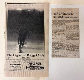 Boggy Creek News Clippings