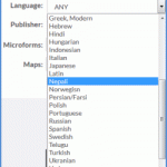 List of languages in catalog