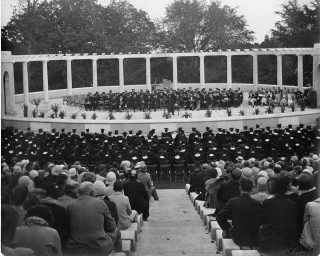 Commencement photo from the Walter John Lemke Papers.